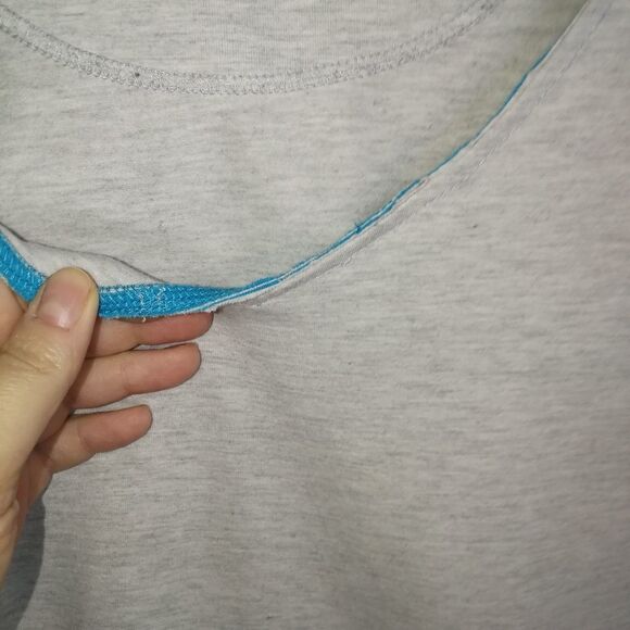 ROOTS ACTIVE Light Grey Athleisure Stretchy Long Sleeves Sweatshirt Size Large - Picture 4 of 14